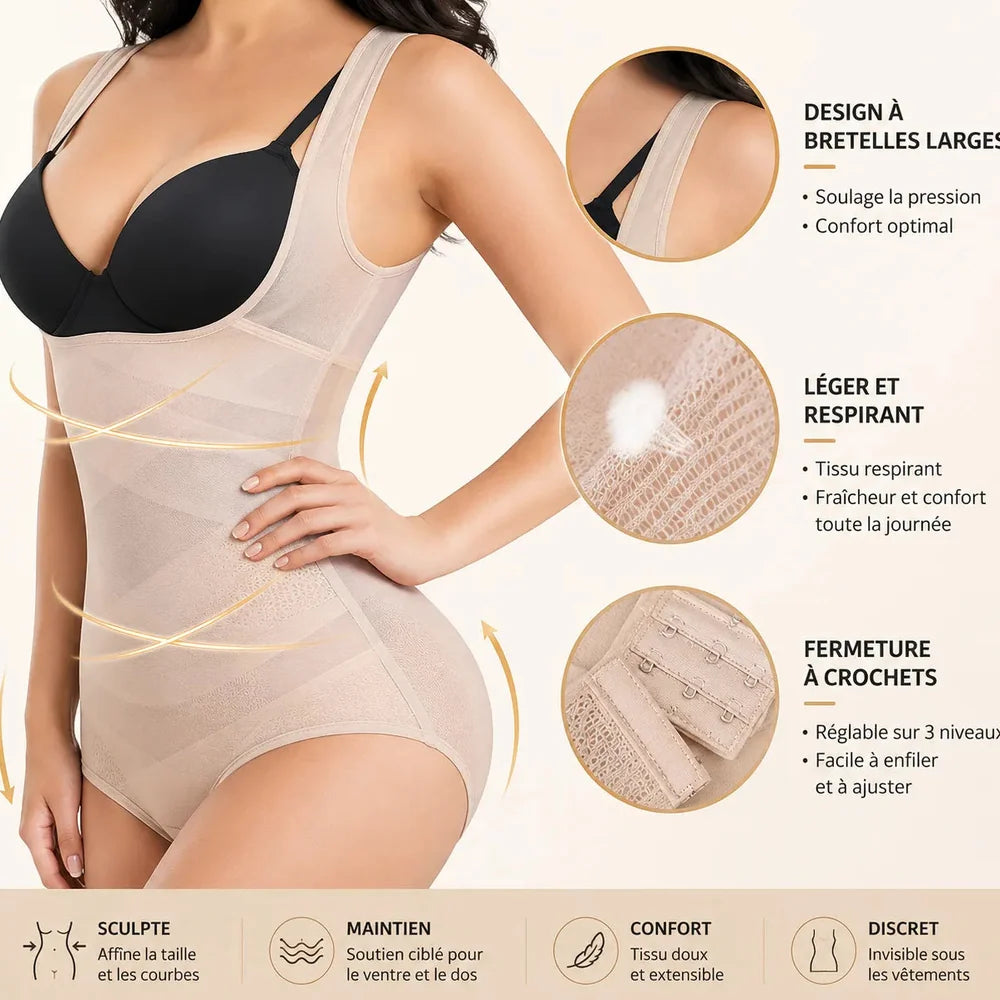 Body Gainant Sans Coutures Sculptant Taille et Ventre Jolinova™