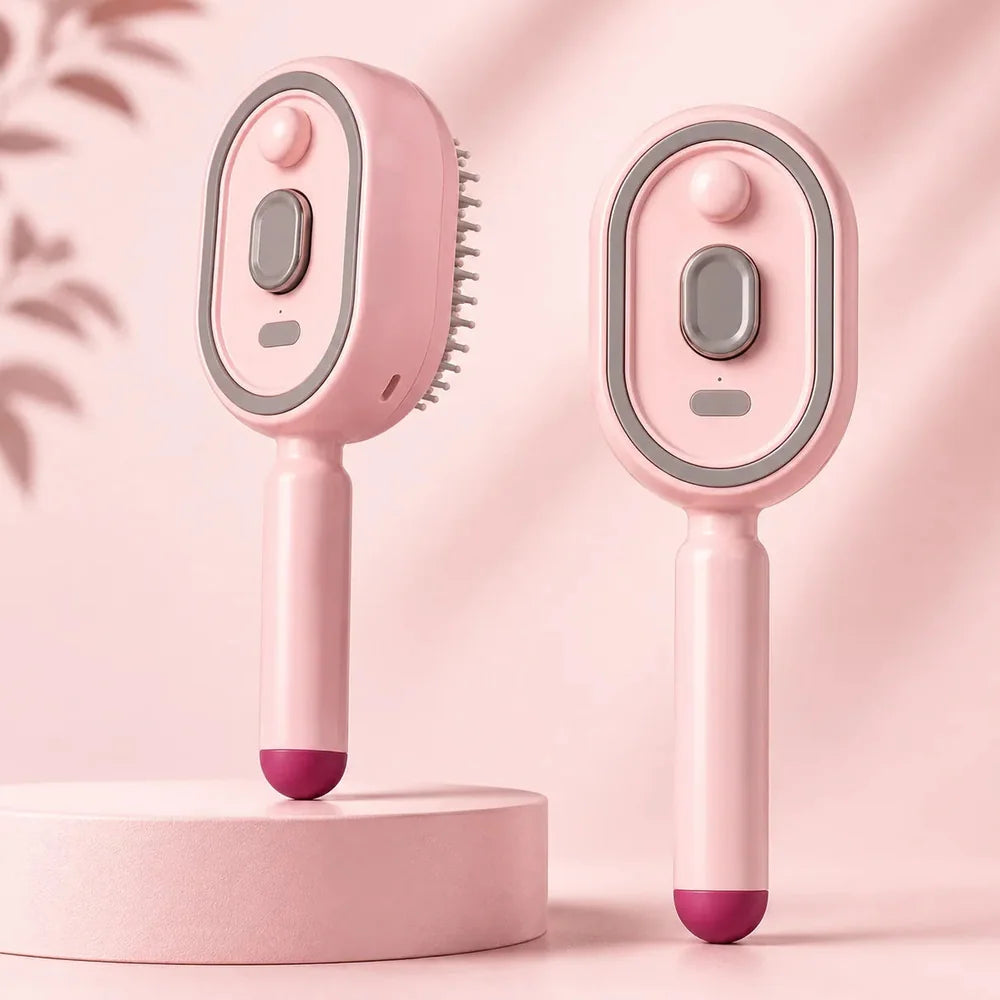 Brosse Électrique Brumisatrice Démêlante avec Massage Jolinova™