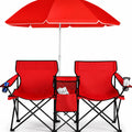 Chaise de camping double pliante avec parasol pour plage Jolinova™