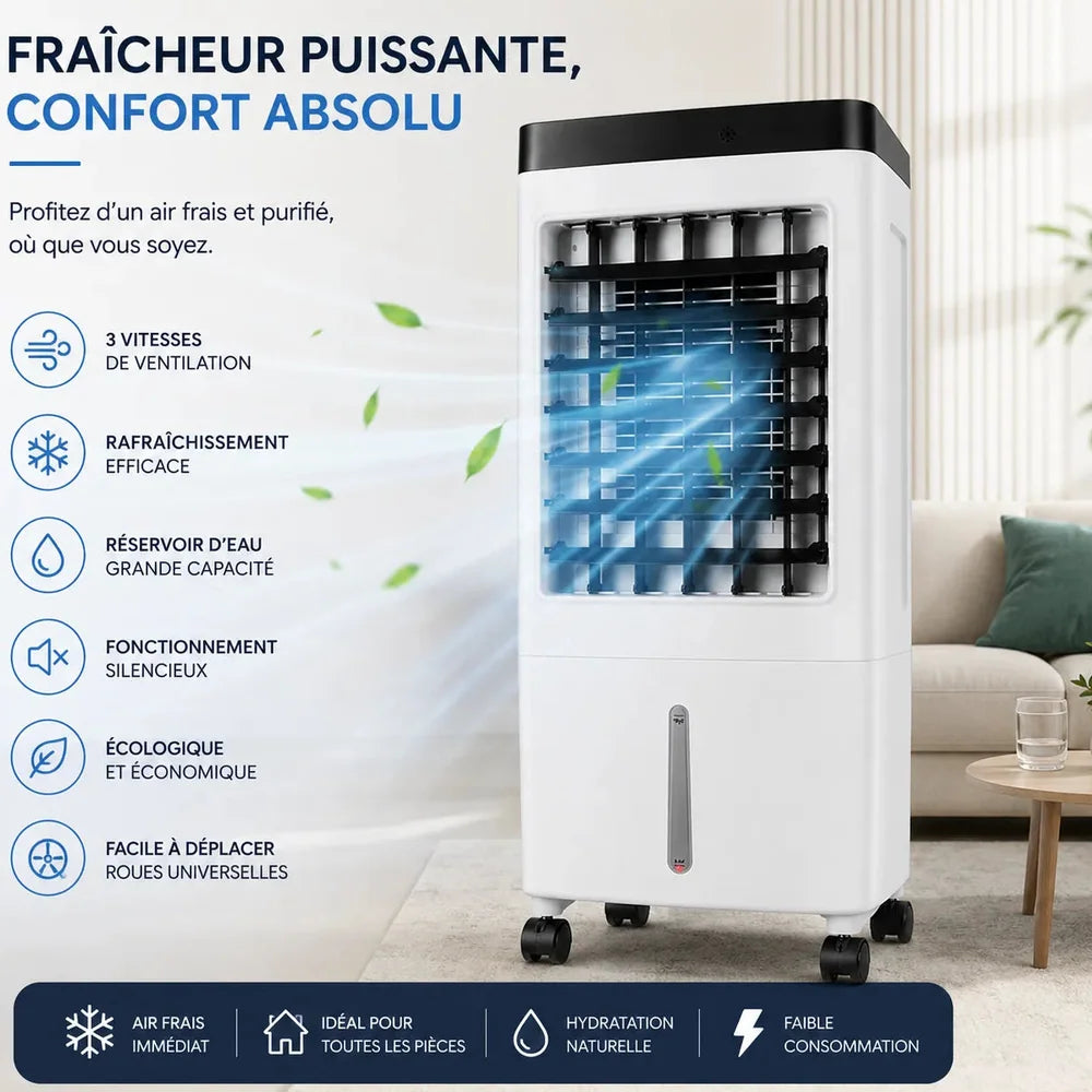 Climatiseur Mobile Sans Évacuation Silencieux 10L Jolinova™