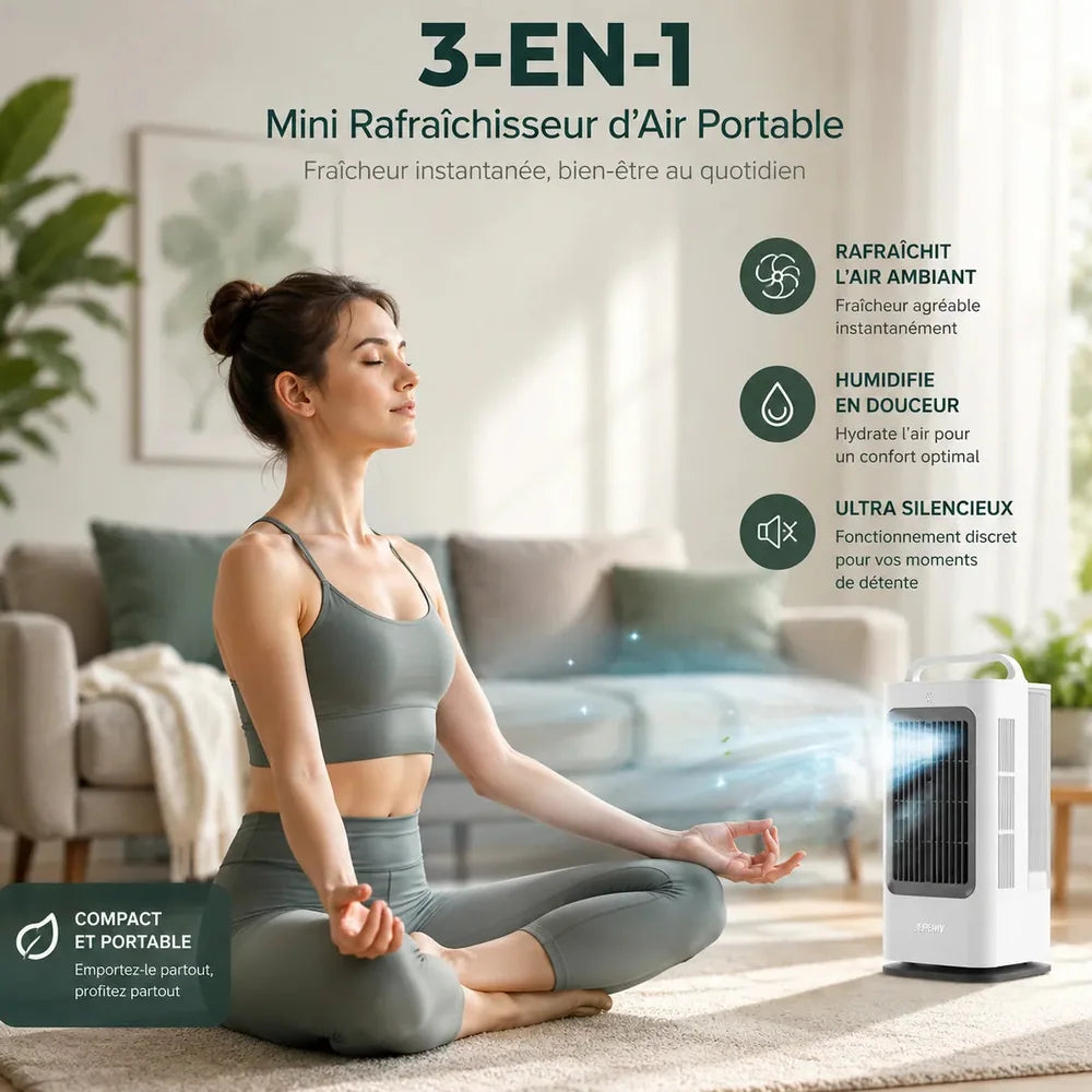 Climatiseur Mobile Sans Évacuation Silencieux 3 — en — 1 Jolinova™