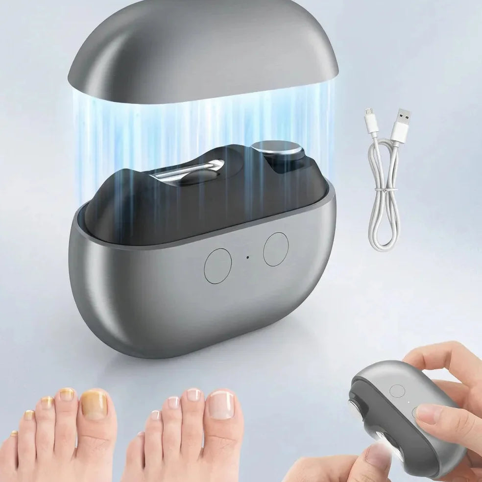 Coupe Ongle Electrique Orthopédique Inox pour Ongles Épais Gris Jolinova™
