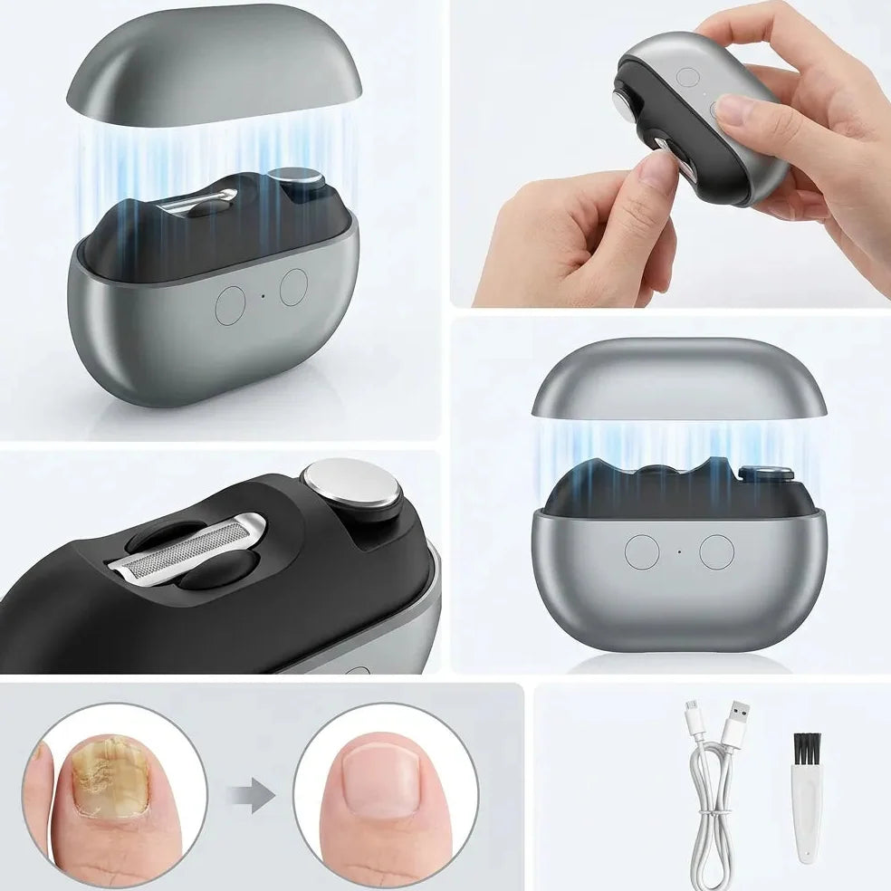 Coupe Ongle Electrique Orthopédique Inox pour Ongles Épais Gris Jolinova™