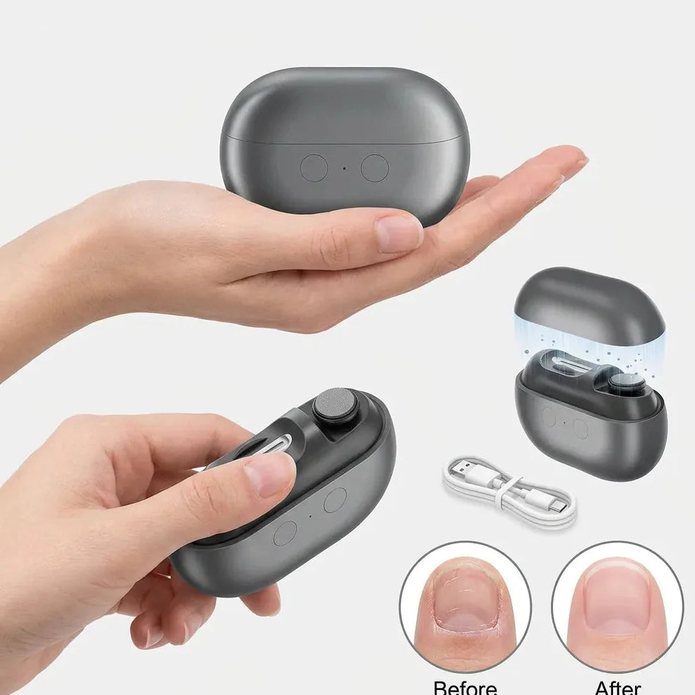 Coupe Ongle Electrique Orthopédique Inox pour Ongles Épais Gris Jolinova™