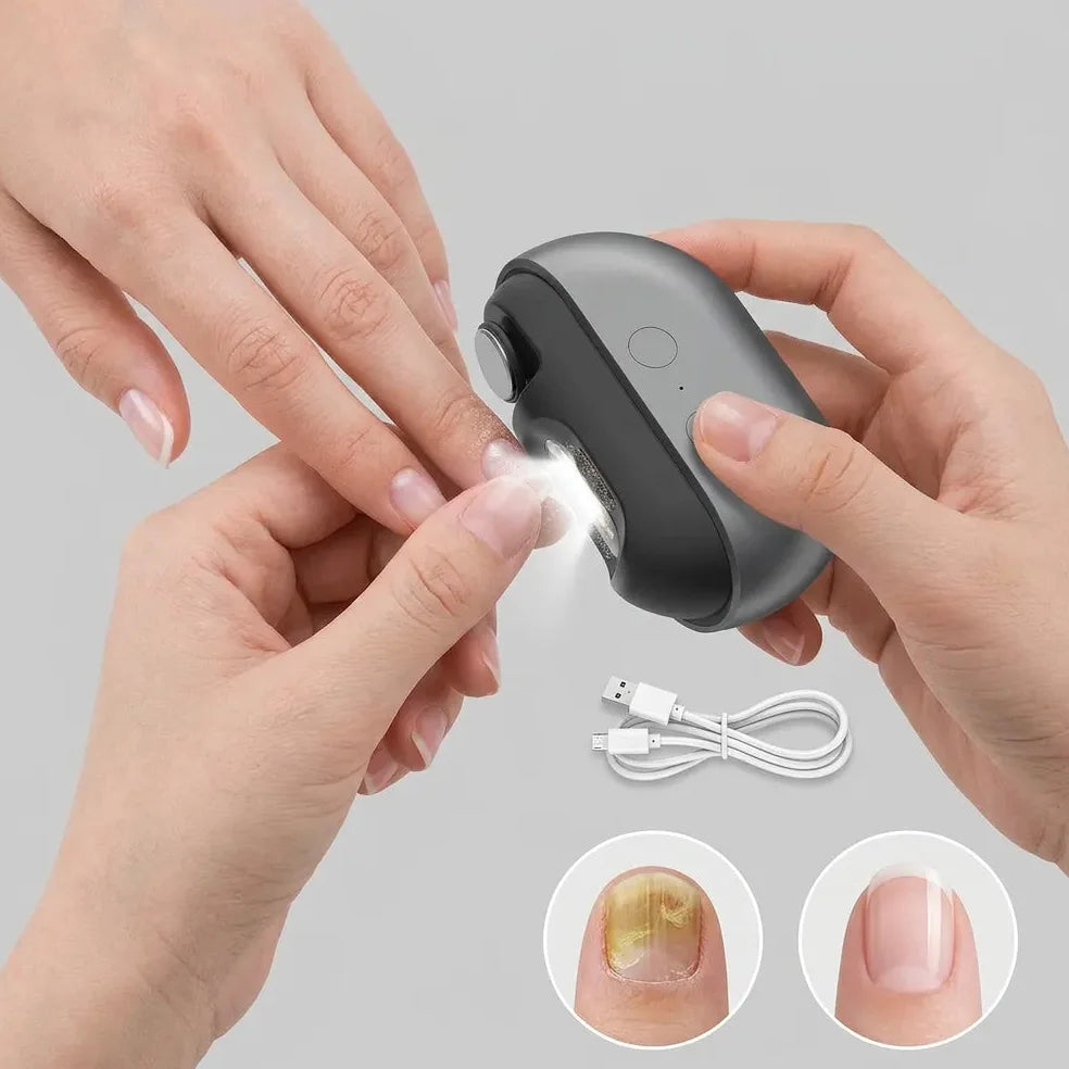 Coupe Ongle Electrique Orthopédique Inox pour Ongles Épais Gris Jolinova™