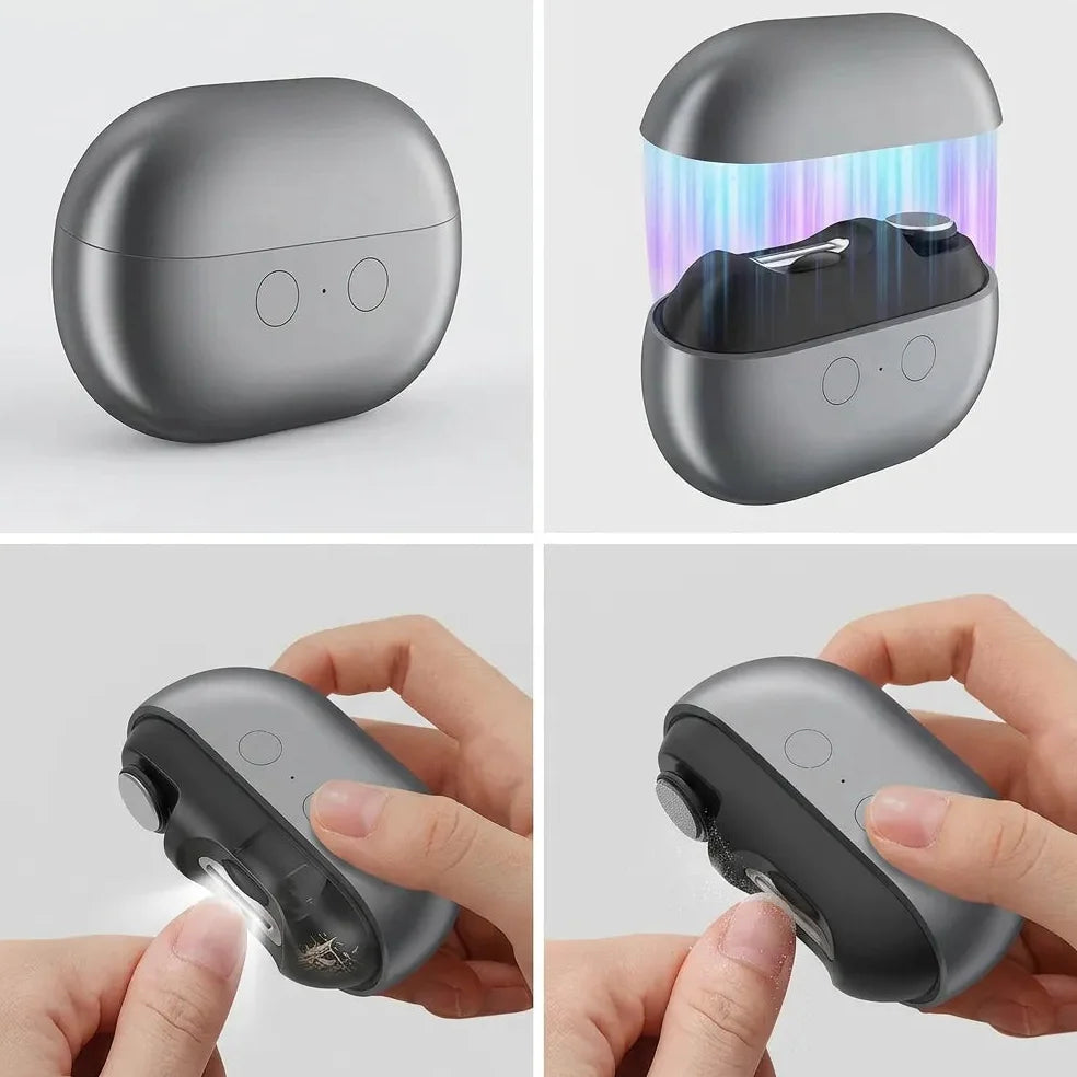 Coupe Ongle Electrique Orthopédique Inox pour Ongles Épais Gris Jolinova™