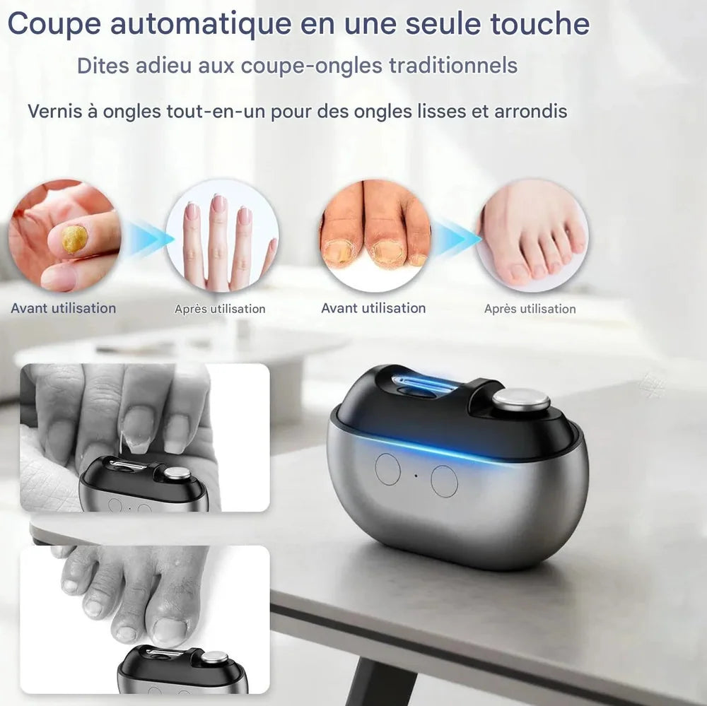 Coupe Ongle Electrique Orthopédique Inox pour Ongles Épais Gris Jolinova™