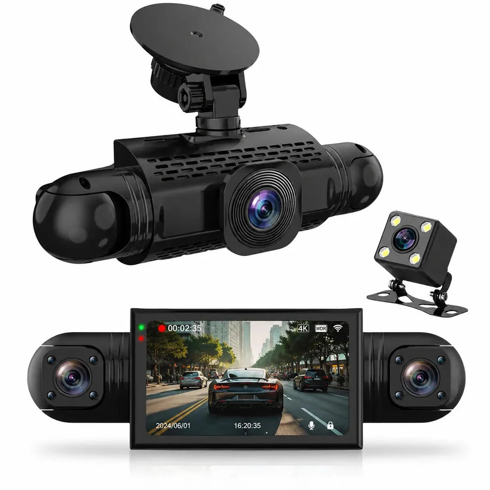 Dashcam Voiture 360° Full HD avec Vision Nocturne Jolinova™