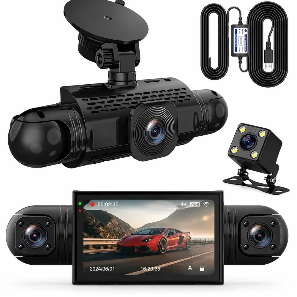 Dashcam Voiture 360° Full HD avec Vision Nocturne Jolinova™