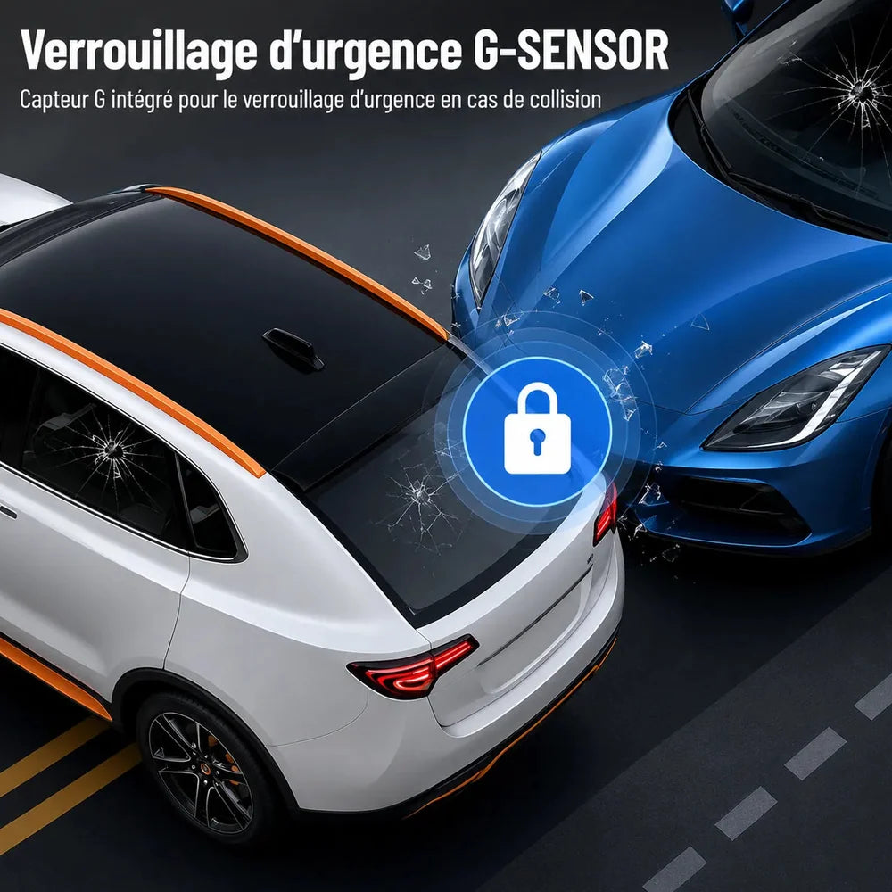 Dashcam Voiture 360° Full HD avec Vision Nocturne Jolinova™