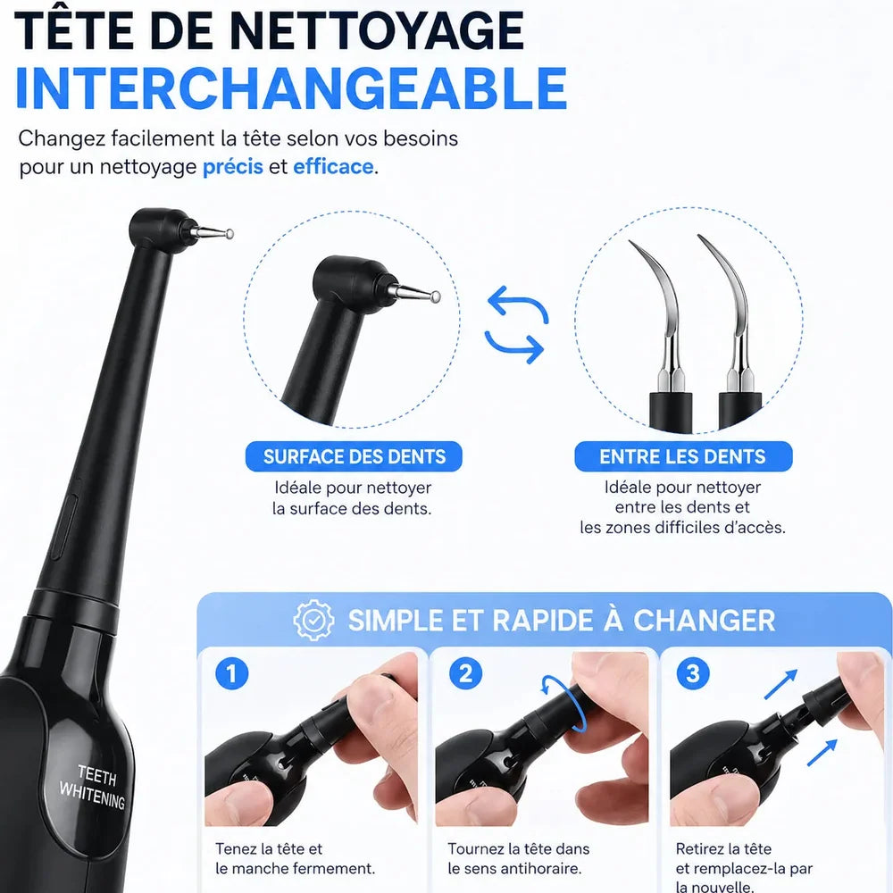 Détartreur Dentaire Électrique à Ultrasons avec 5 Intensités Jolinova™
