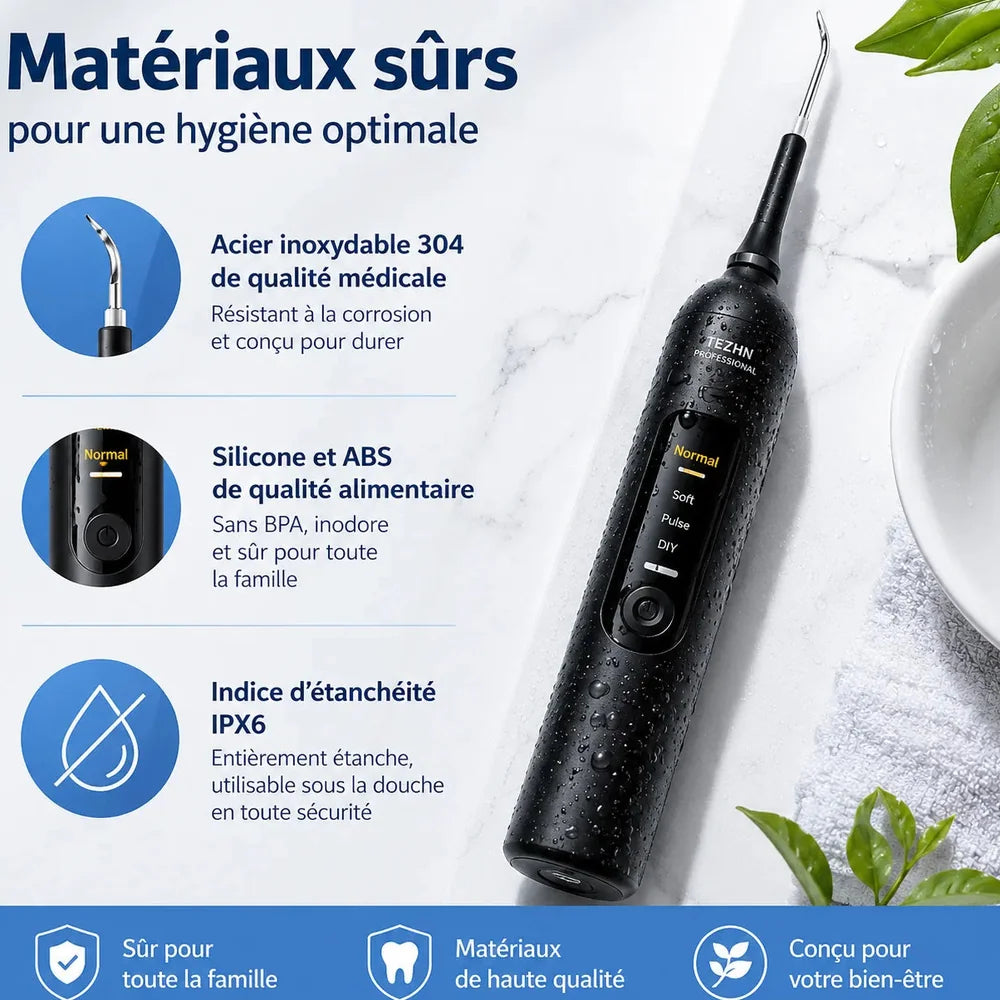 Détartreur Dentaire Électrique à Ultrasons avec 5 Intensités Jolinova™