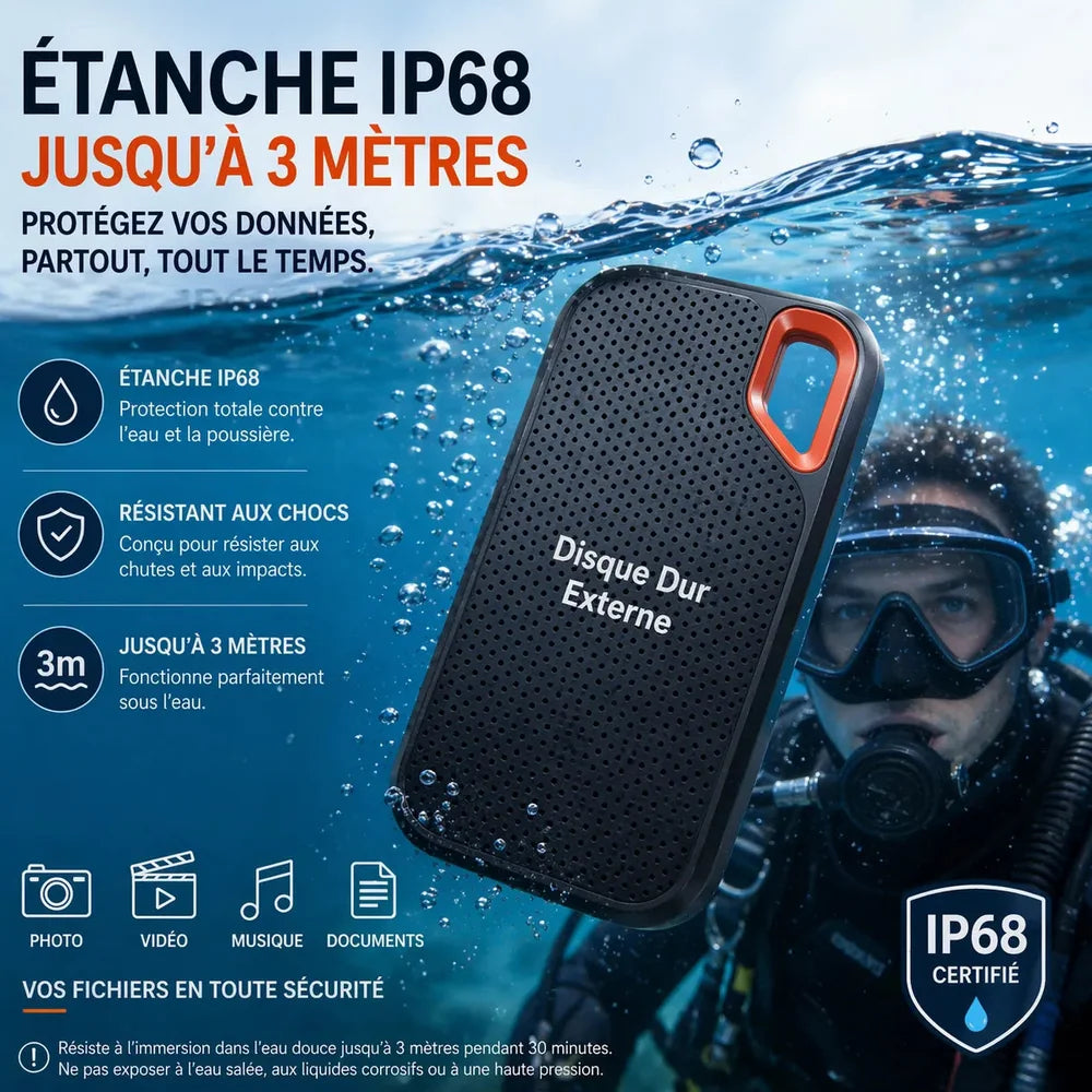 Disques Durs Externes SSD Stockage Compact et Ultra Rapide Jolinova™
