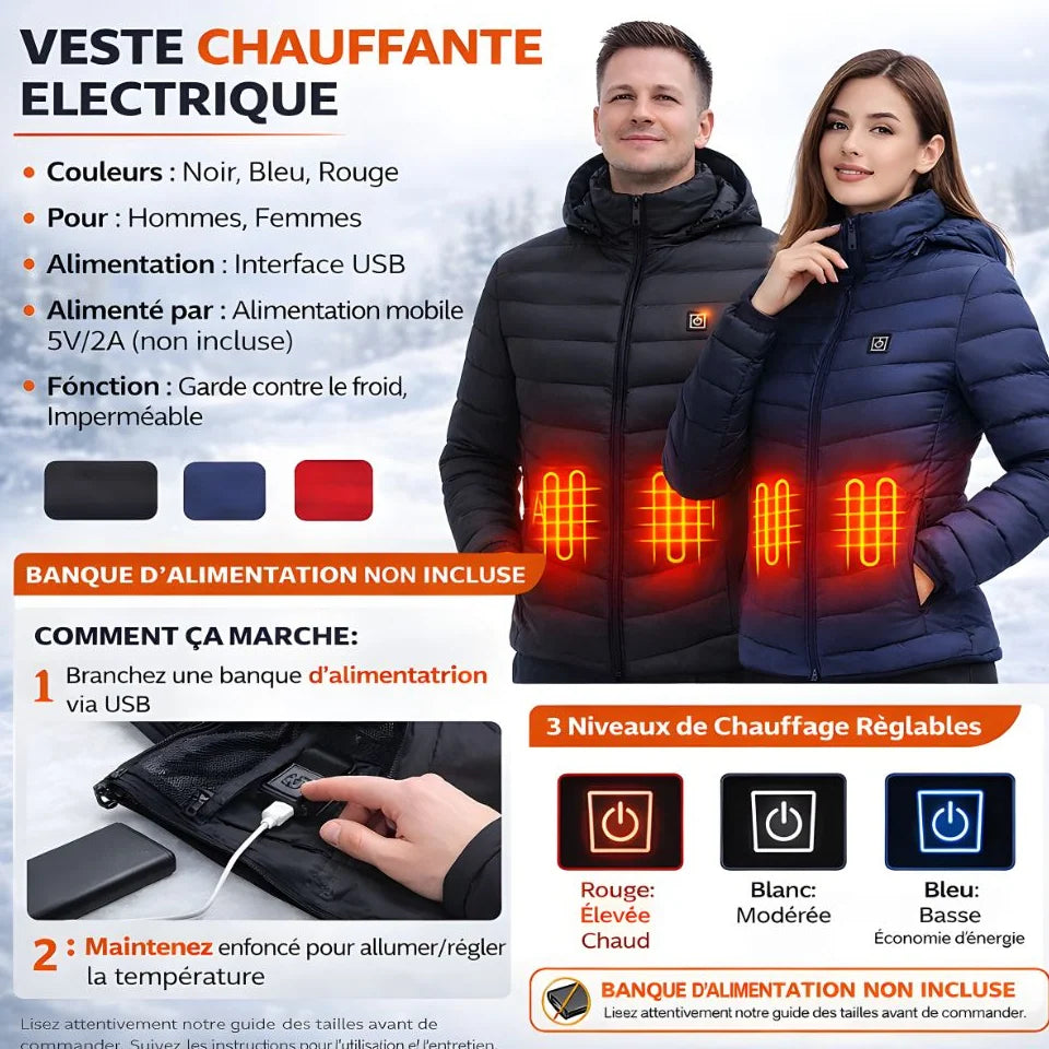 Doudoune Chauffante Homme & Femme Jolinova™