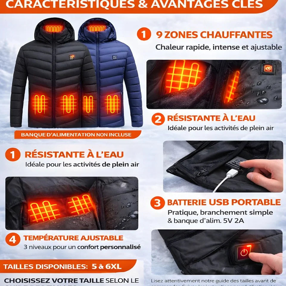 Doudoune Chauffante Homme & Femme Jolinova™