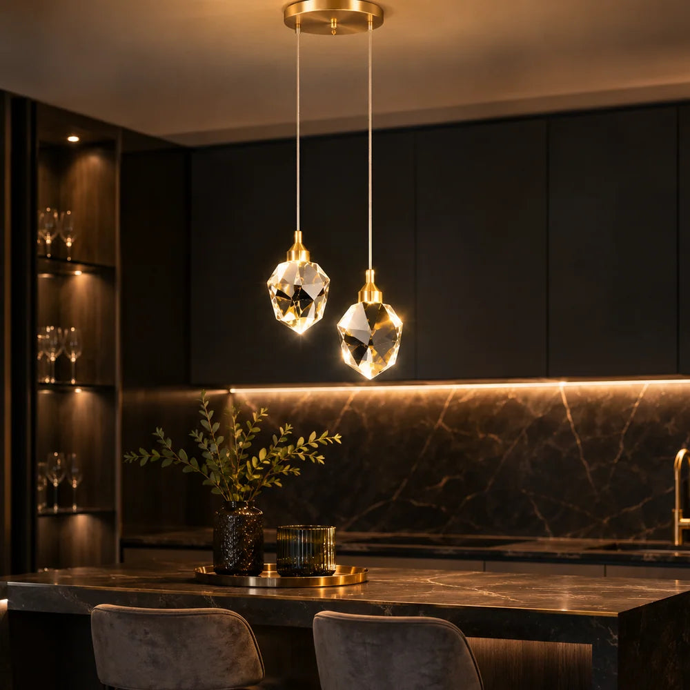 Lustre Salon Cristal LED Élégant pour Salle à Manger & Cuisine Jolinova™