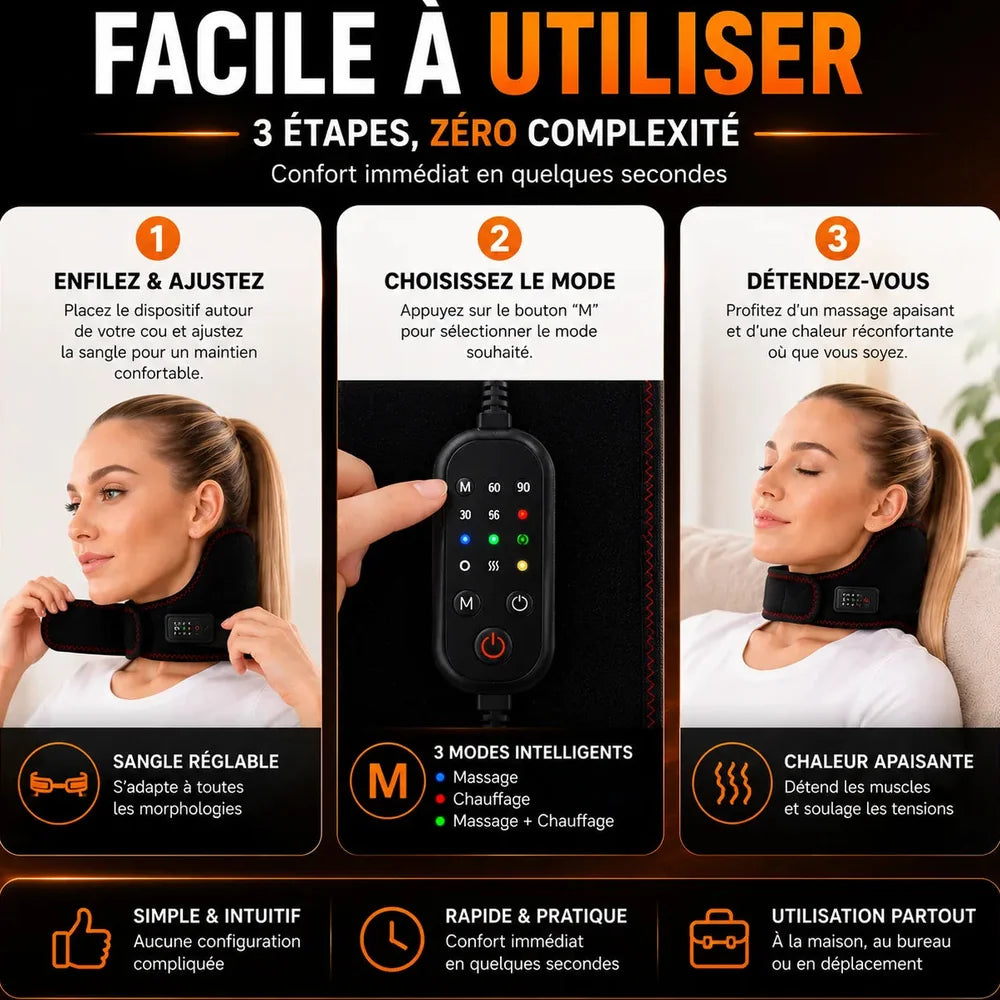 Masseur Cervical Chauffant USB Jolinova™