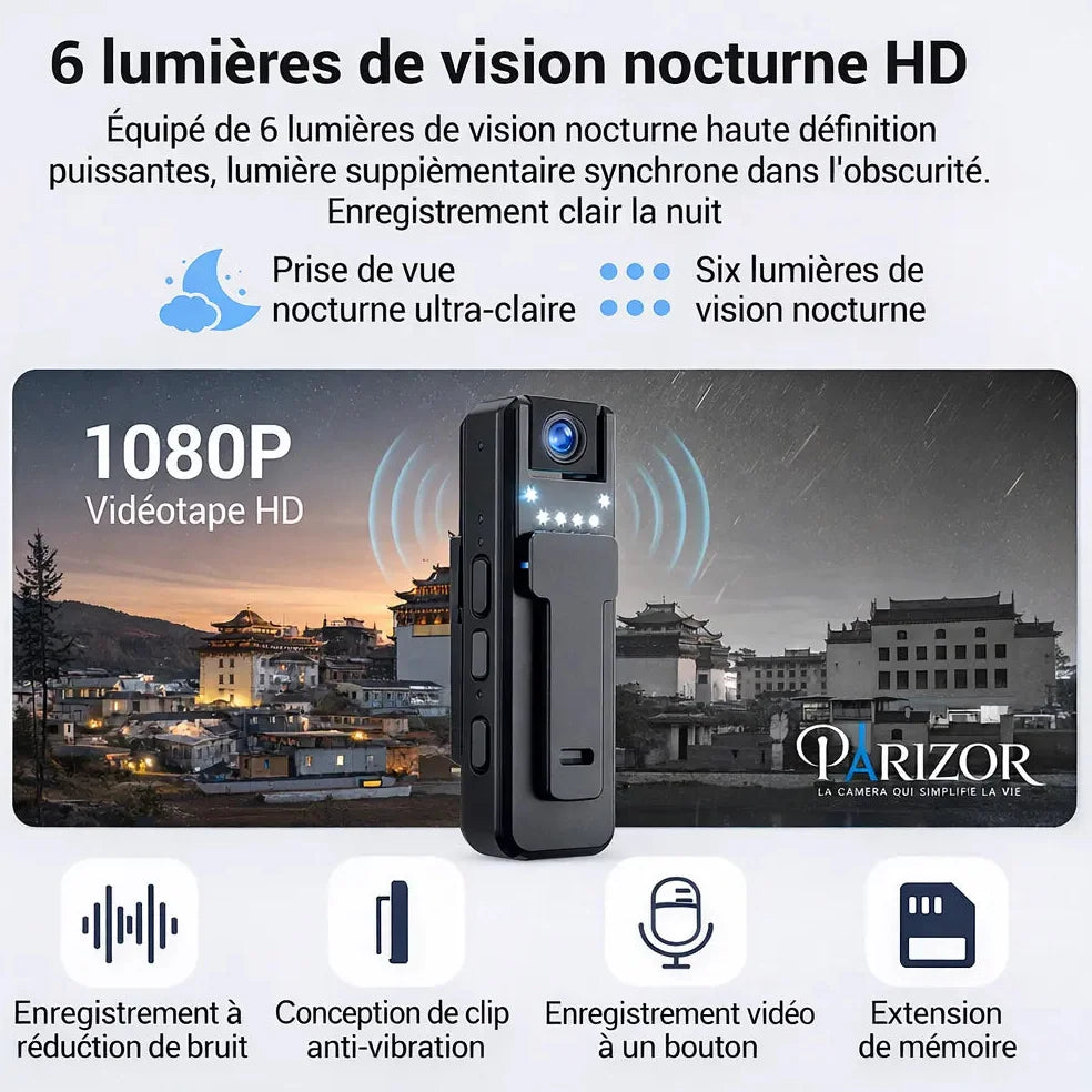 Mini caméra de surveillance, caméra espion portable, camera miniature Jolinova™