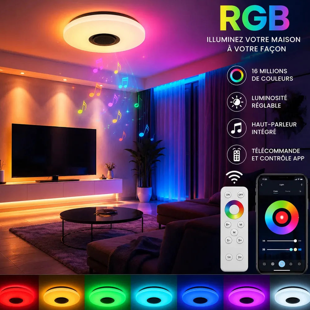 Moderne plafonnier à led RGB Jolinova™
