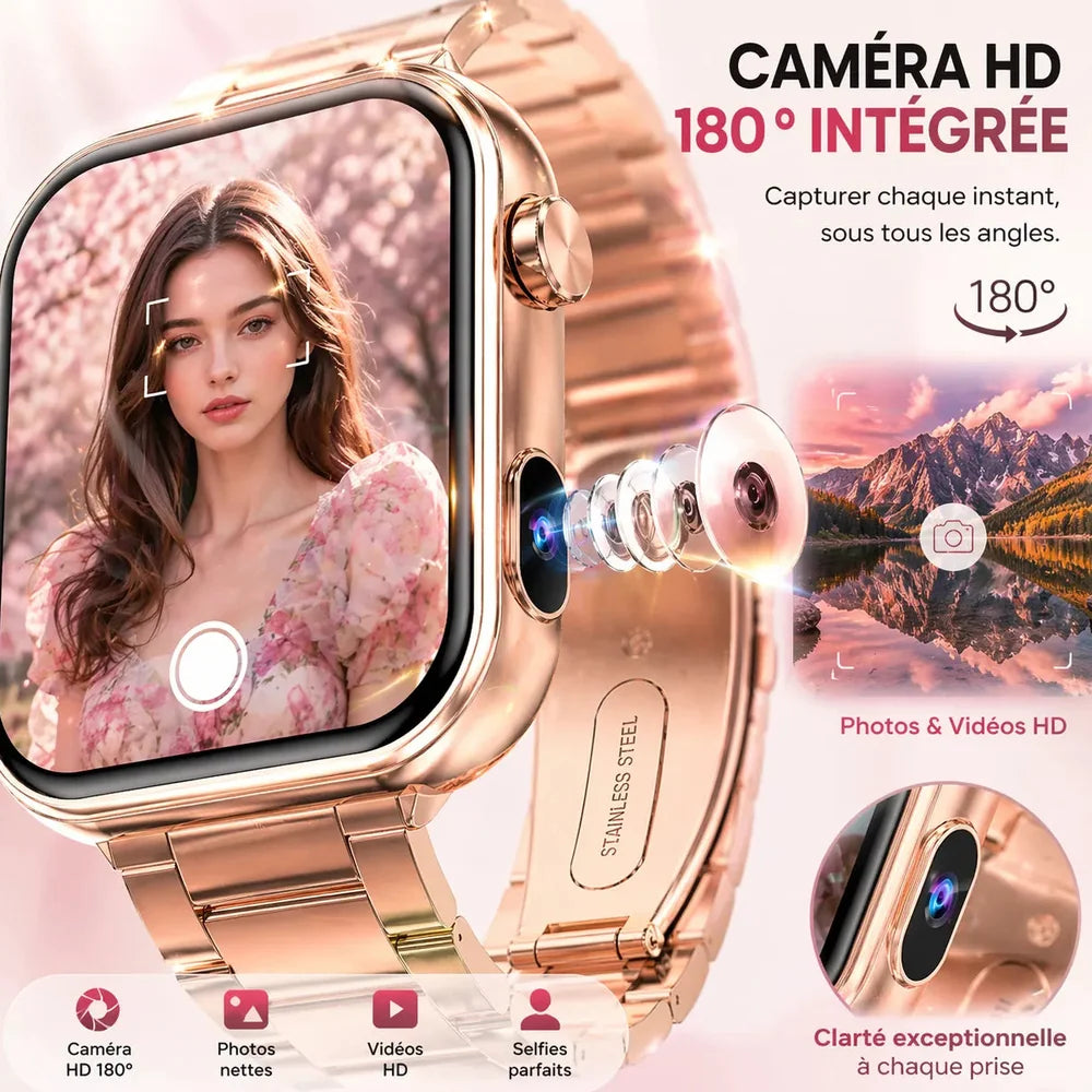 Montre connectée femme sport avec Caméra HD Jolinova™