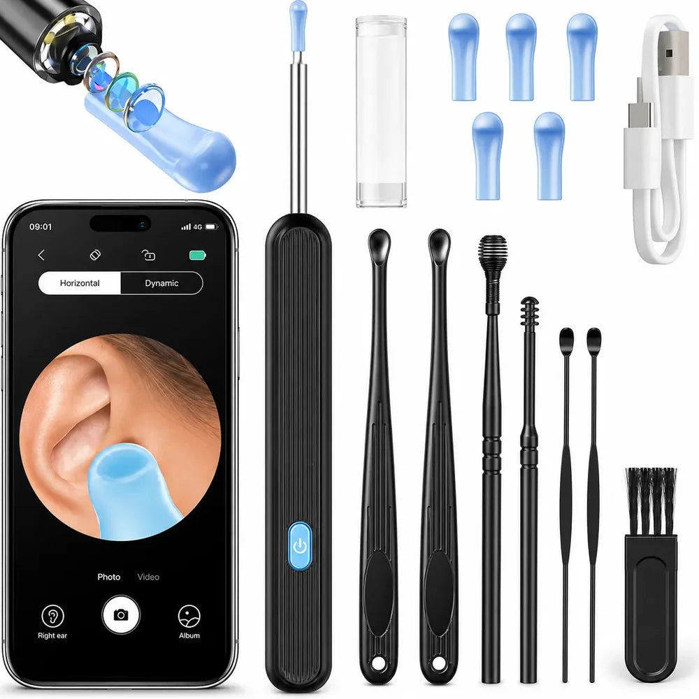 Nettoyeur d’Oreille Intelligent avec Caméra HD WiFi Jolinova™