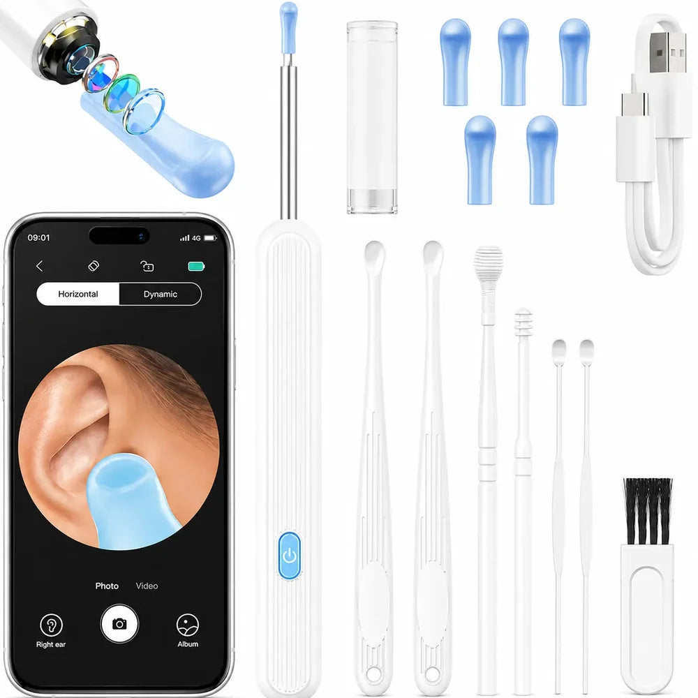 Nettoyeur d’Oreille Intelligent avec Caméra HD WiFi Jolinova™