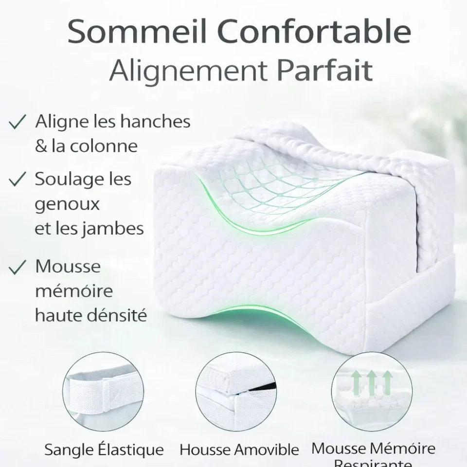 Oreiller ergonomique pour genoux Jolinova™