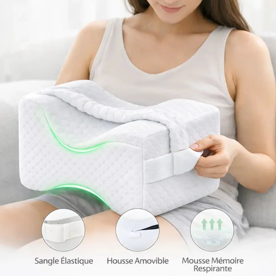 Oreiller ergonomique pour genoux Jolinova™