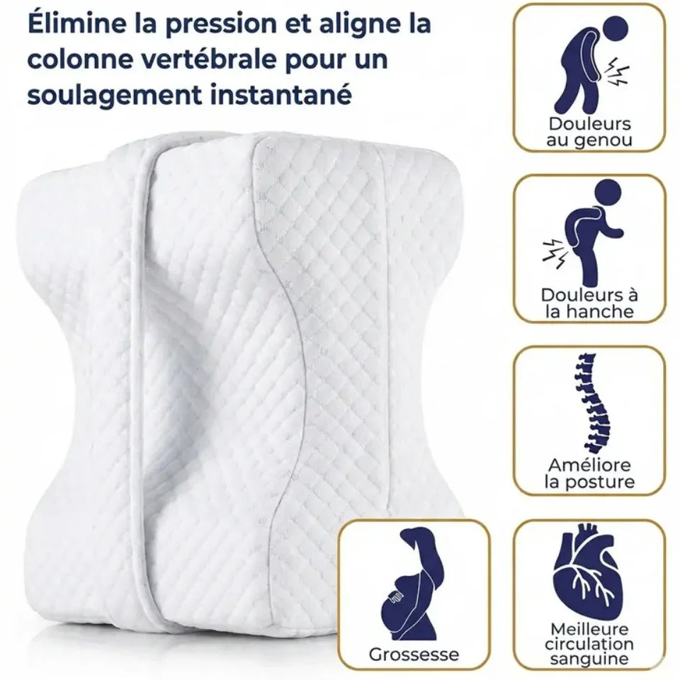Oreiller ergonomique pour genoux Jolinova™