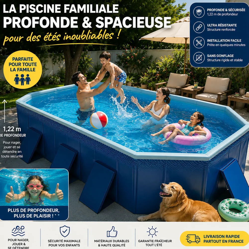 Piscine Gonflable — AquaLuxe Prime Jolinova™