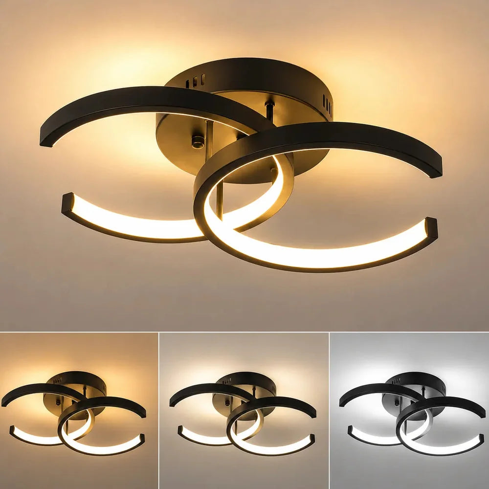 Plafonnier à LED Design avec lumière 3 couleurs Jolinova™