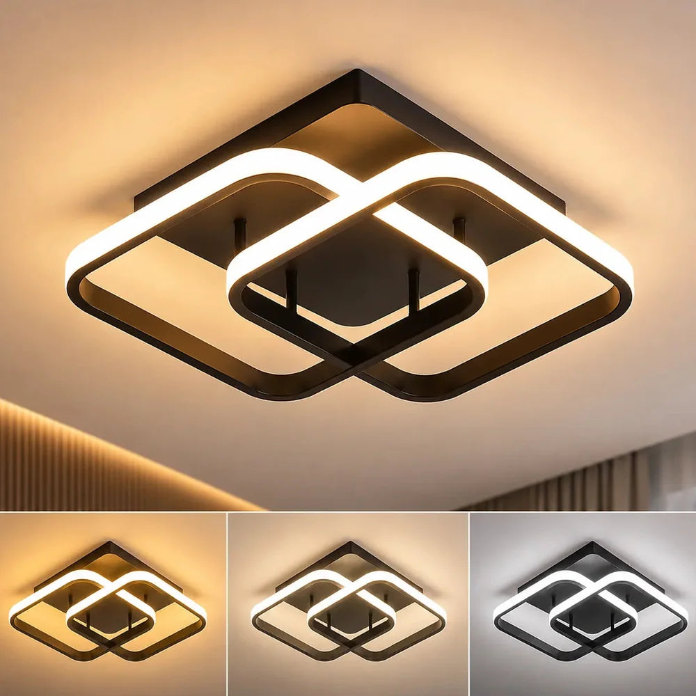 Plafonnier à LED Design avec lumière 3 couleurs Jolinova™