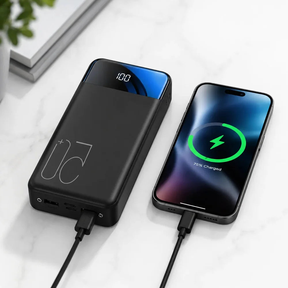Power Bank Haute Capacité 100 000 mAh avec Charge Rapide Jolinova™