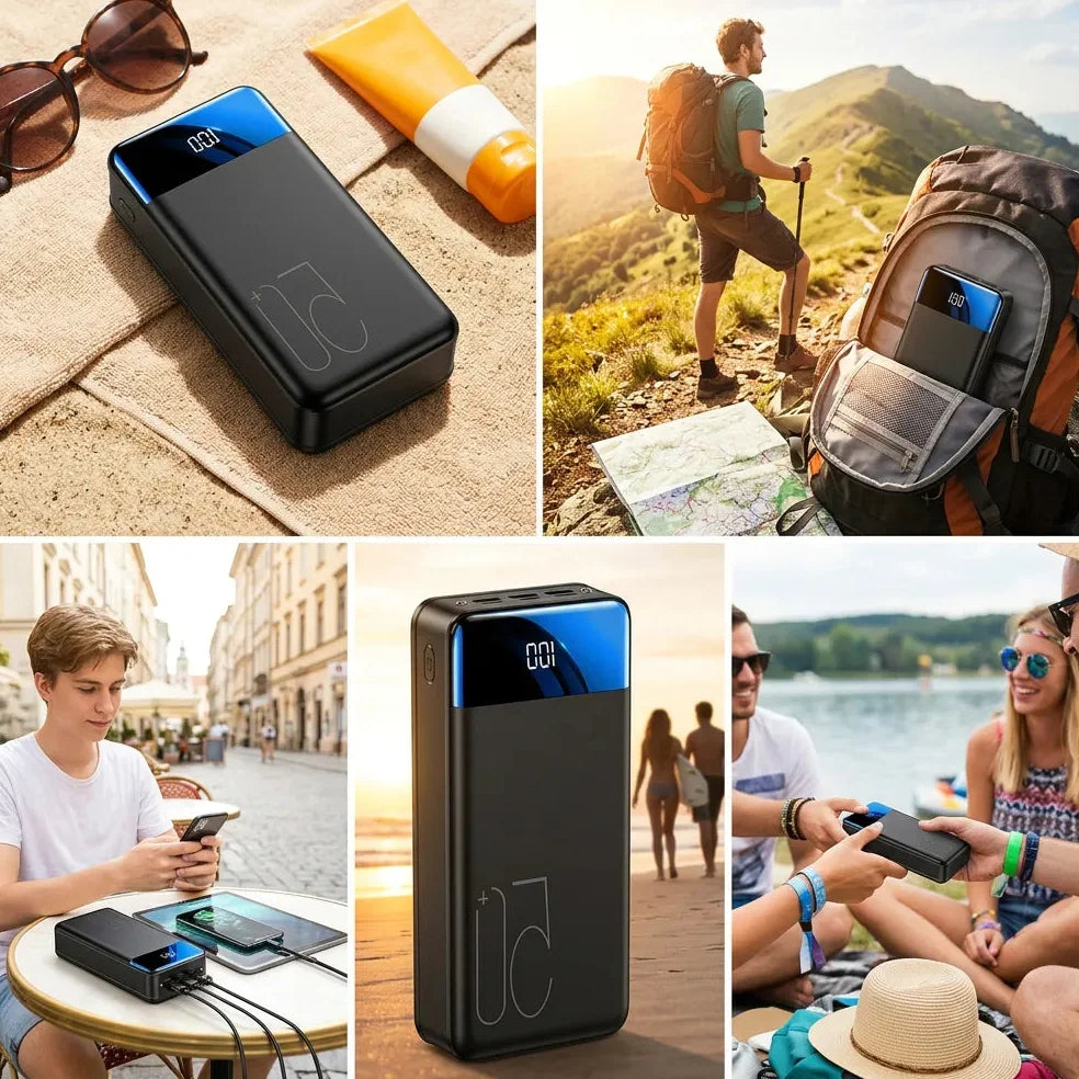 Power Bank Haute Capacité 100 000 mAh avec Charge Rapide Jolinova™