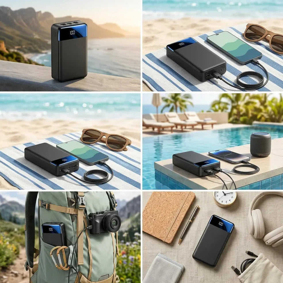 Power Bank Haute Capacité 100 000 mAh avec Charge Rapide Jolinova™