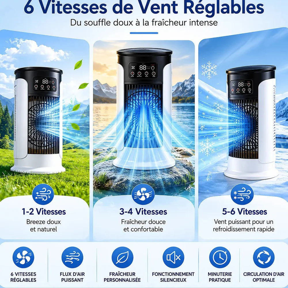 Refroidisseur d’Air Portable — 6 VITESSES Jolinova™