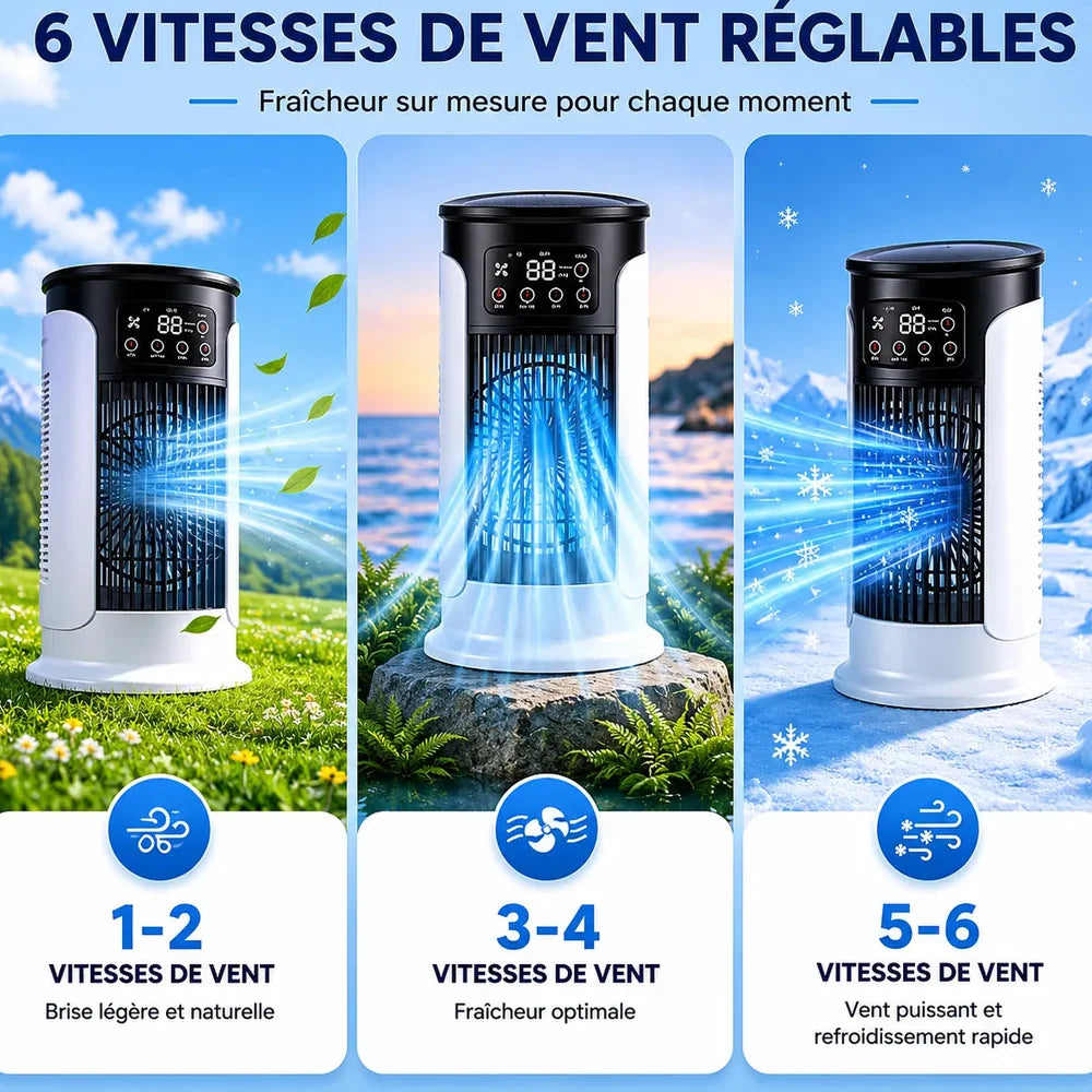 Refroidisseur d’Air Portable — 6 VITESSES Jolinova™