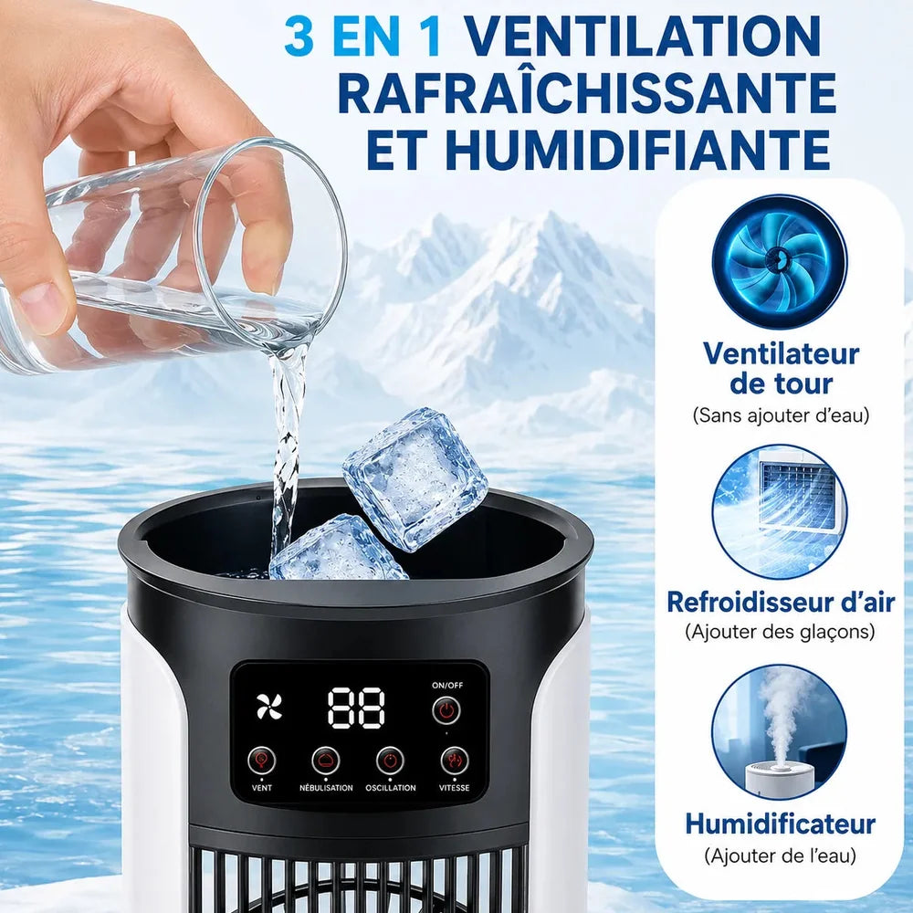 Refroidisseur d’Air Portable — 6 VITESSES Jolinova™