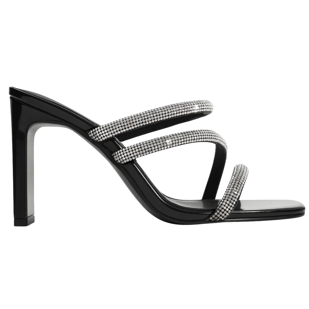 Sandales à talon femme noires élégantes Jolinova™