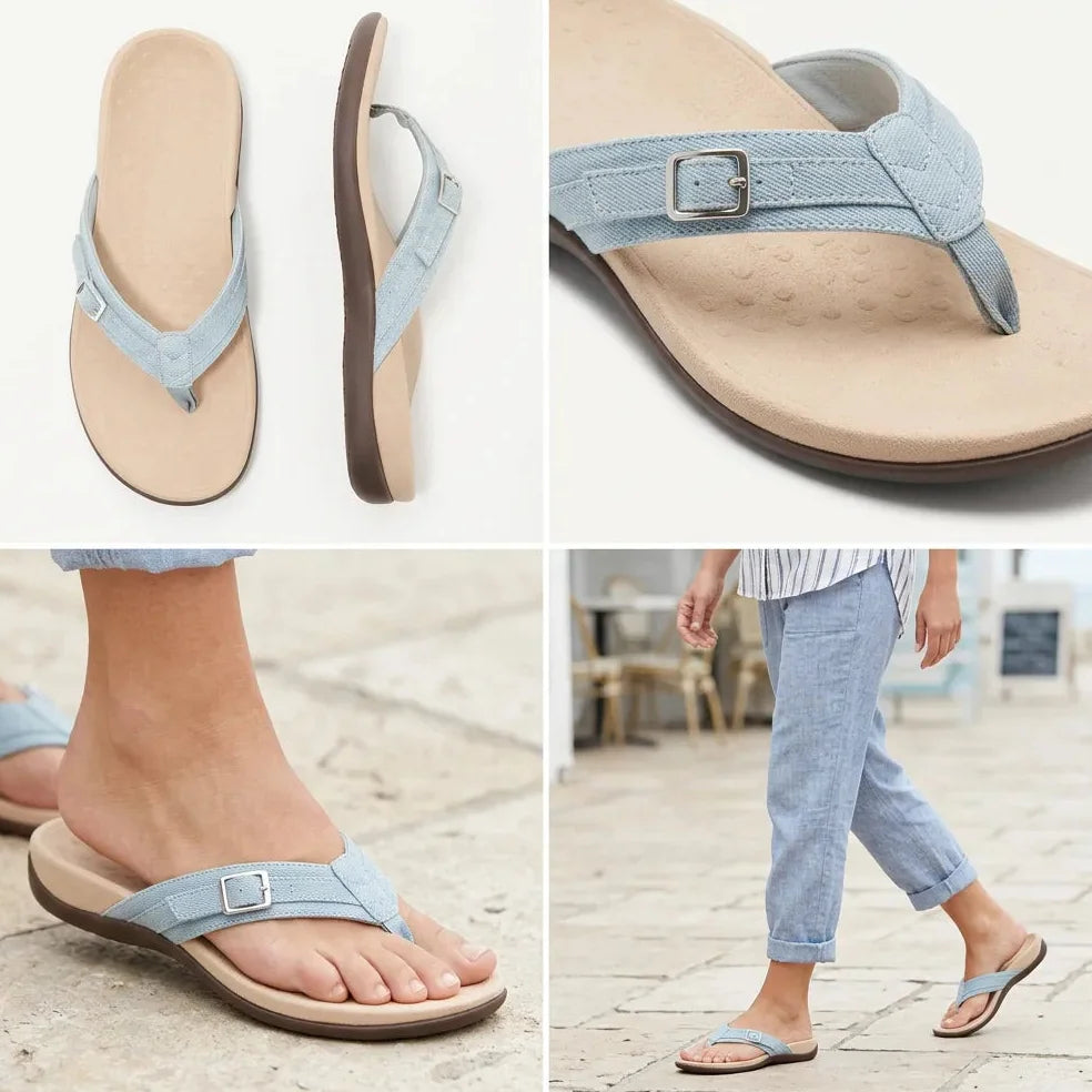 Sandales Orthopédiques Femme avec Soutien de la Voûte Plantaire Jolinova™