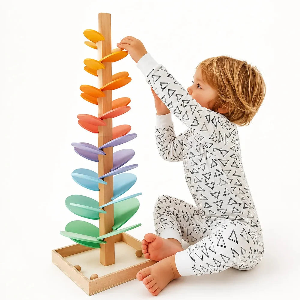 Tour Musicale Sensorielle en Bois pour Bébés et Enfants Jolinova™