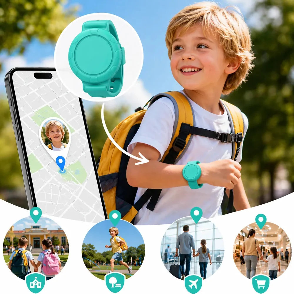 Traceur GPS enfant sans abonnement — Étanche IP68 Jolinova™