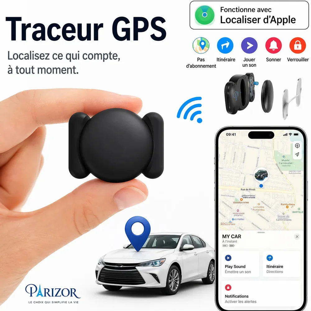Traceur GPS Sans Abonnement, Compatible Android & iOS Jolinova™
