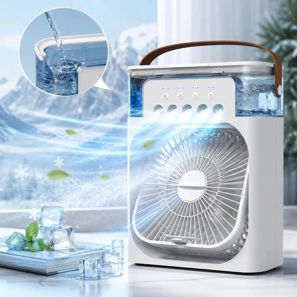 Ventilateur Brumisateur Refroidisseur d'Air Climatiseur Mobile USB Jolinova™
