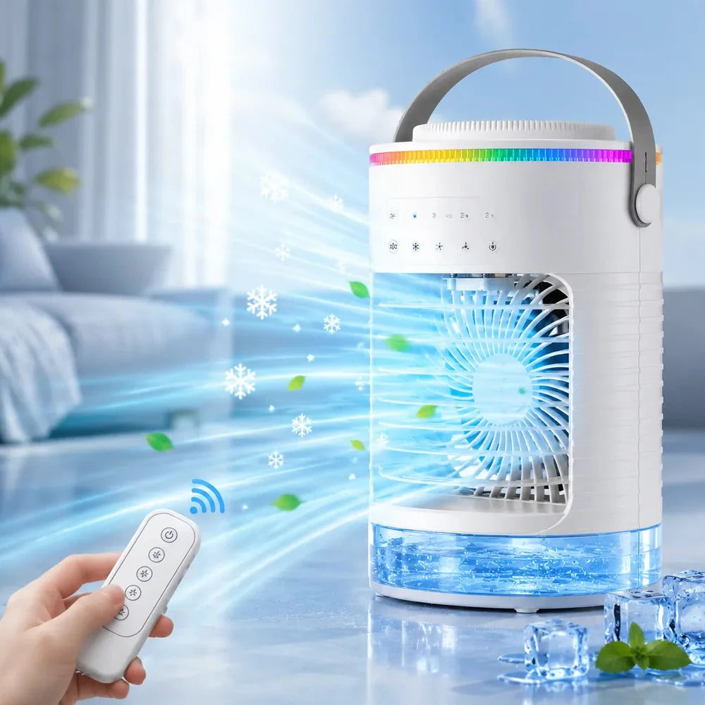 Ventilateur Brumisateur Refroidisseur d'Air Climatiseur Mobile USB — FrostAir Glacéa Jolinova™