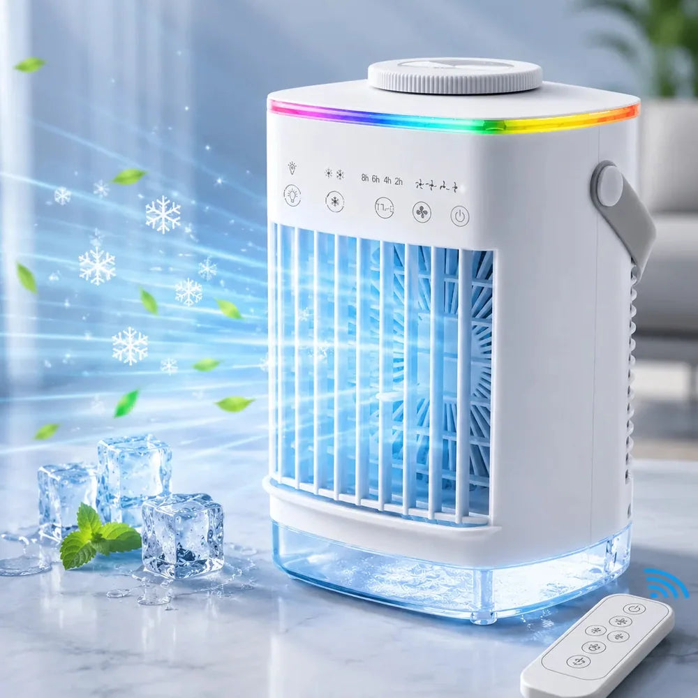 Ventilateur Brumisateur Refroidisseur d'Air Climatiseur Mobile USB — FrostAir Glacéa Jolinova™