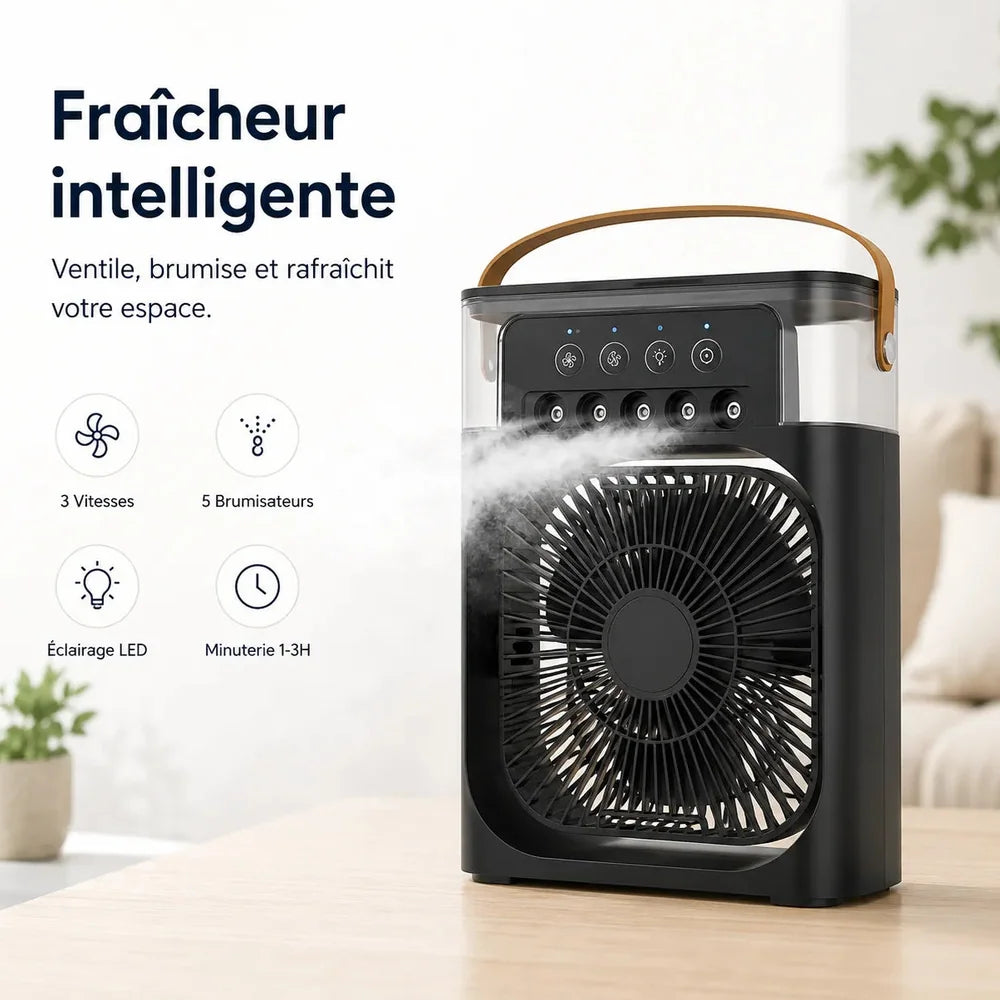 Ventilateur Brumisateur Refroidisseur d'Air Climatiseur Mobile USB Jolinova™