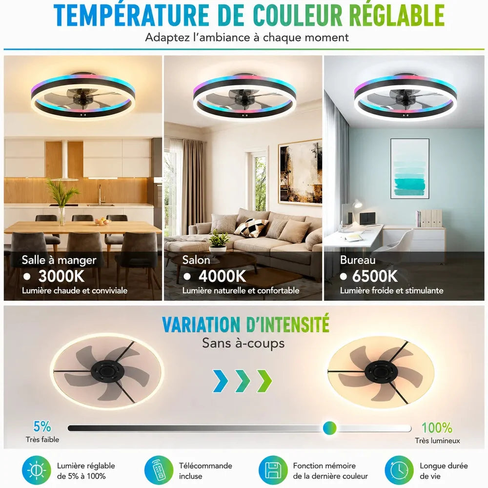 Ventilateur Plafond LED Jolinova™
