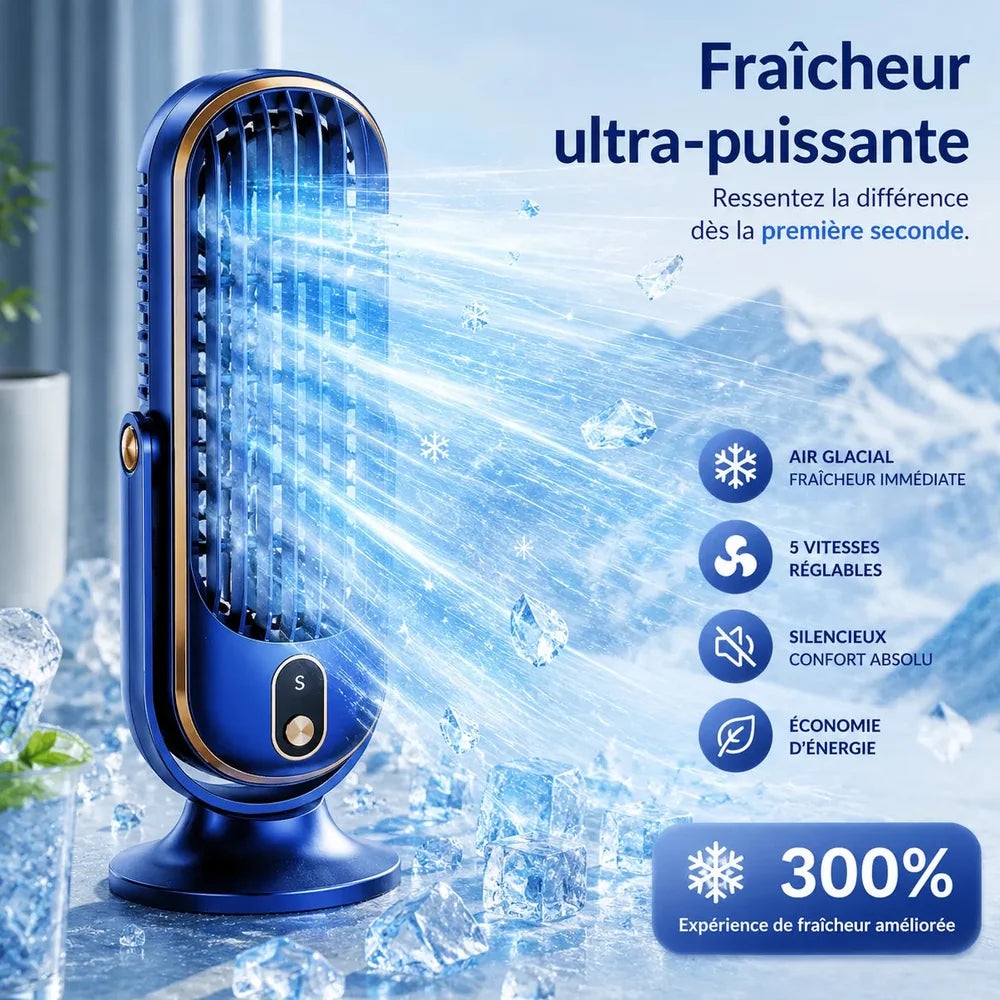 Ventilateur Rafraichisseur d Air Portable USB Double Moteur Jolinova™