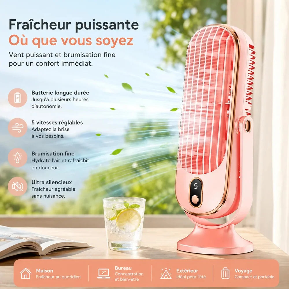 Ventilateur Rafraichisseur d Air Portable USB Double Moteur Jolinova™